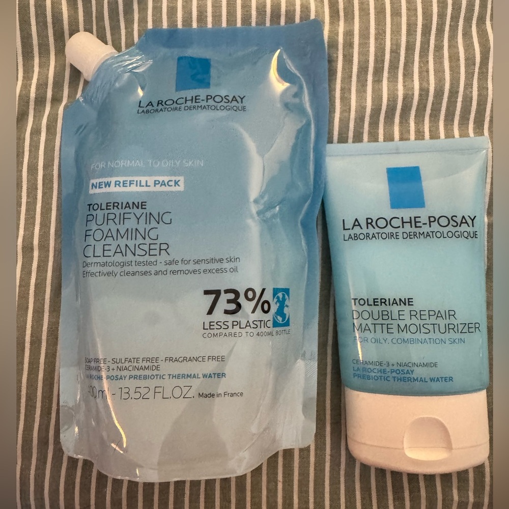 SOLD SOLD SOLD La Roche-Posay oily skin face wash and moisturizer set